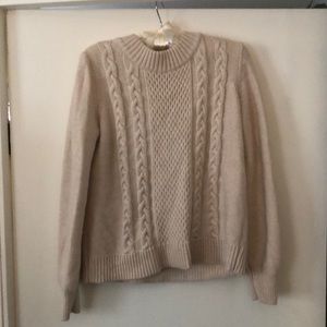 100% Wool Joie cable knot sweater in M
